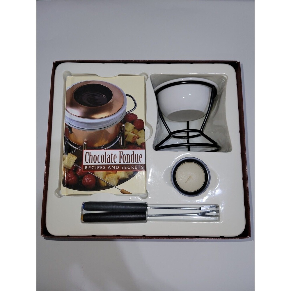 Fondue Set‎ In The Box With Book-Never Used